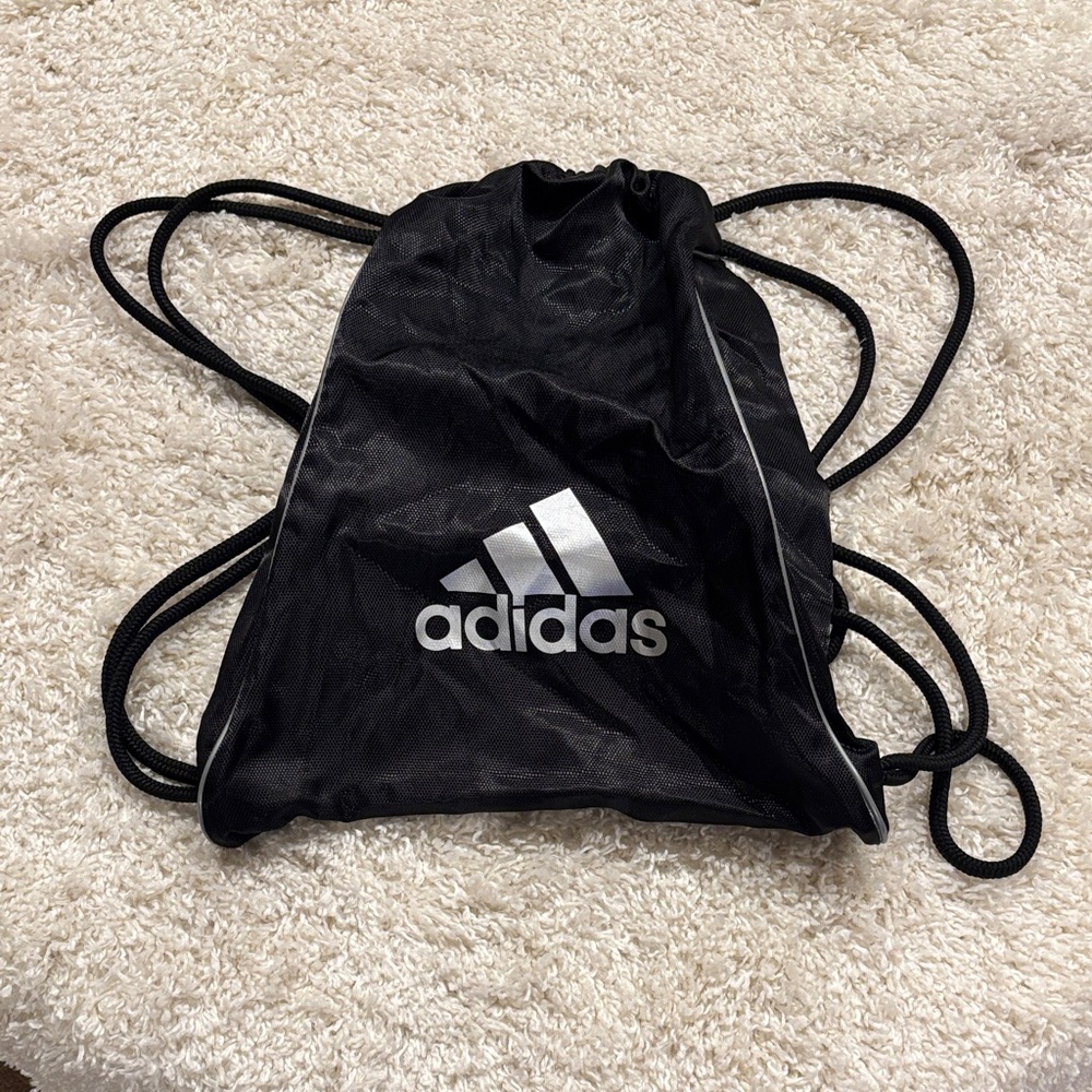 Adidas Black Drawstring Gym Sack